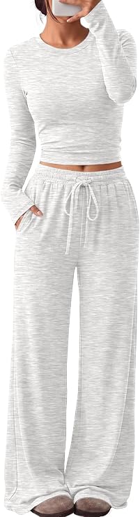 Women’s 2 Piece Fall Lounge Set with Pockets | Long Sleeve